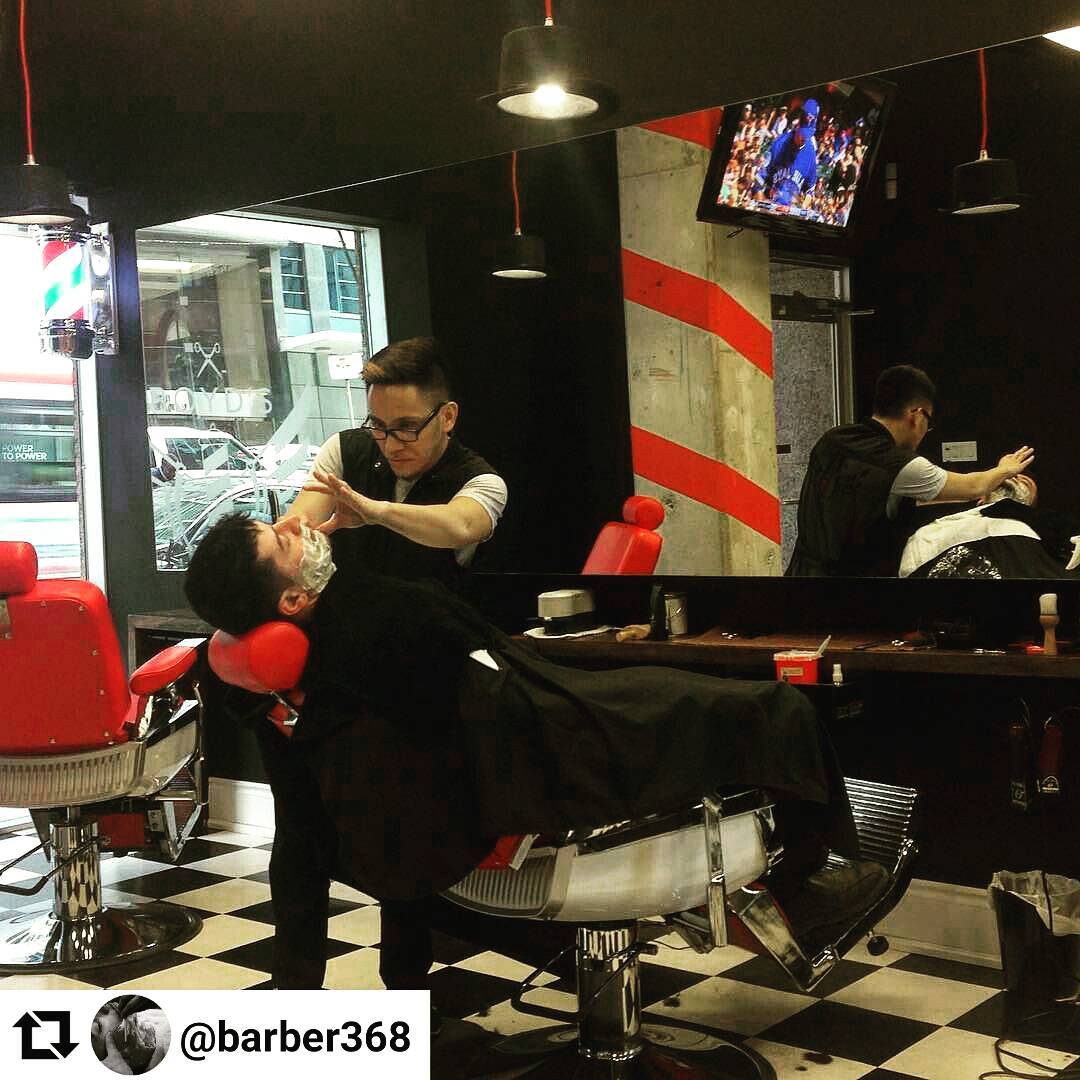 Fancy a #shave #haircut #fade #lineup? Come see us #5carlton #toronto #yongestreet #barbernation #barber #collegettc