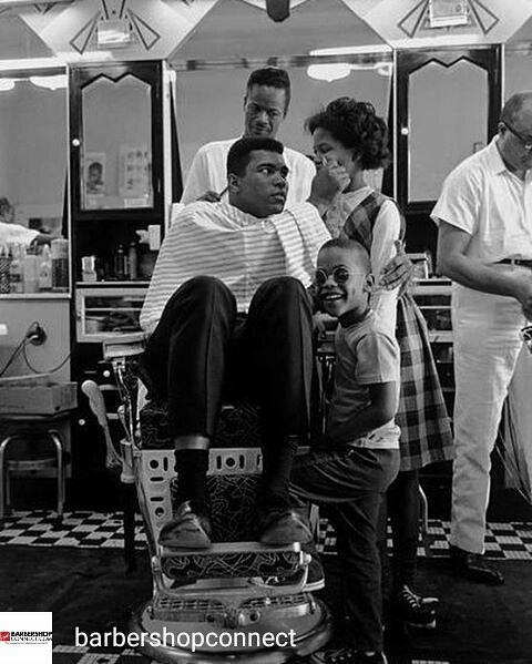 Even the Greatest needed haircuts.  RIP Muhammad Ali!