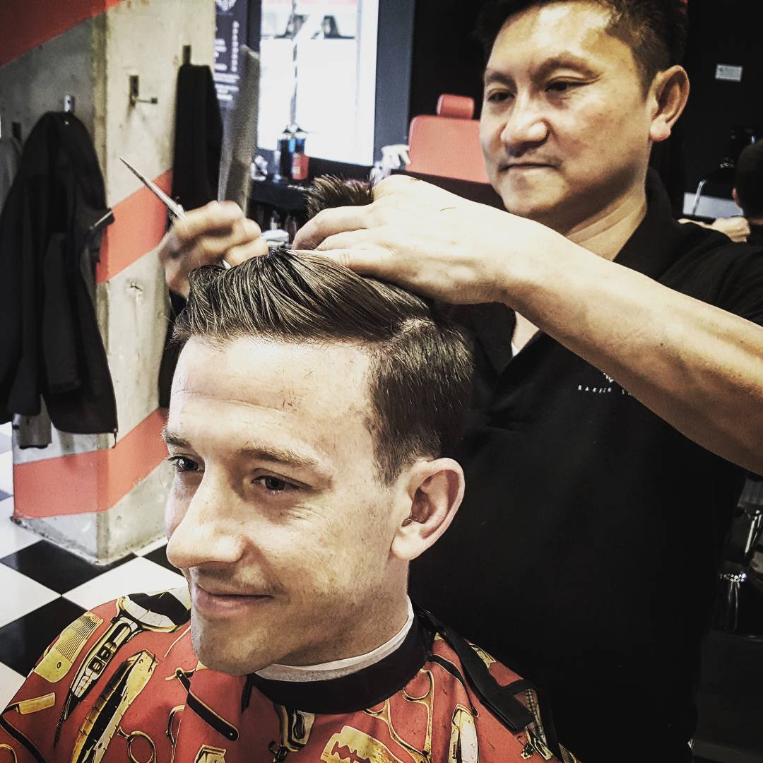 @johnjosh gets the #archer #haircut #5carlton #shave #collegettc #toronto #yongestreet #barbernation #barber #5carlton #collegettc