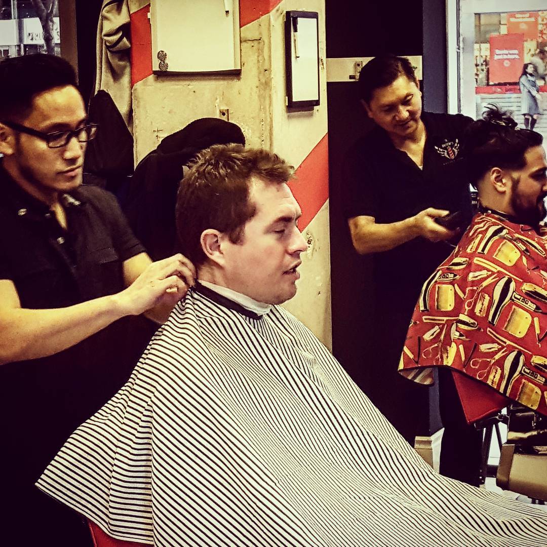 It's Friday! These guys stopped. Into Boyd's to get sharp for the weekend! #haircut #toronto #yongestreet #barbernation #barber